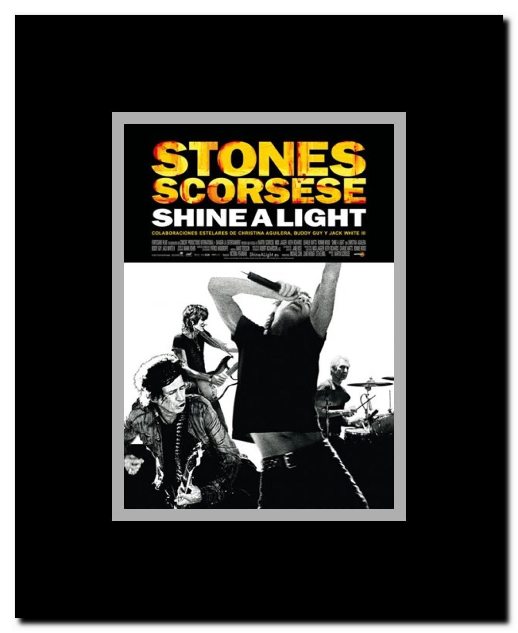 Shine A Light Framed Movie Poster