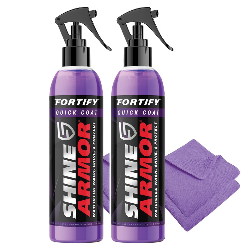 Shine Armor Advanced 3-in-1 Ceramic Coating, Car Wax, Car Wash and Shine SpraY, as Seen on TV - 2 Pack