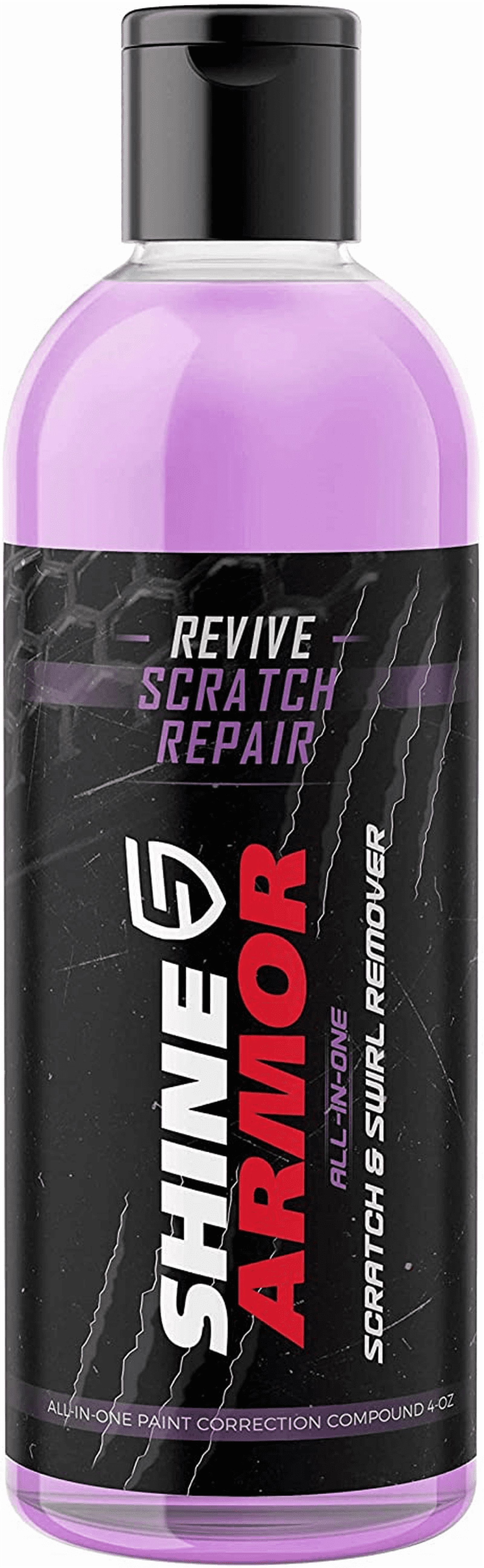 Shine Armor Revive Scratch Repair for Vehicles, Shine Cloth Remover 4 oz.