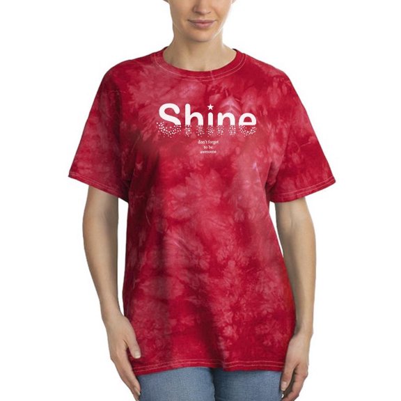 Shine Be Awesome Star Tie Dye Crystal Women -Image by Shutterstock, Female x-Large
