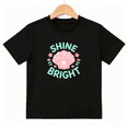 thumbnail image 1 of Shine Bright Shell Pearl Girls Graphic Tee, Cute Ocean Summer 100% Cotton Kids Short Sleeve T-Shirt 4-13Y, 1 of 5