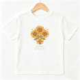 thumbnail image 1 of Shine Bright Sunflowers Girls Graphic Tee, Cute Retro Gift 100% Cotton Kids Short Sleeve T-Shirt 4-13Y, 1 of 5