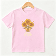 thumbnail image 1 of Shine Bright Sunflowers Girls Graphic Tee, Cute Retro Gift 100% Cotton Kids Short Sleeve T-Shirt 4-13Y, 1 of 5