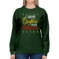 thumbnail image 1 of Shine Brighter Than Rudolph Sweatshirt Women -Smartprints Designs, Female 5X-Large, 1 of 4
