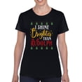 thumbnail image 1 of Shine Brighter Than Rudolph T-Shirt Women -Smartprints Designs, Female 3X-Large, 1 of 4