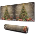 thumbnail image 1 of Shine Christmas Tree Large Gaming Mouse Pad Extended Mousepad Gaming with Stitched Edges, Non-Slip Base, Water Resist Keyboard Pad for Gamer, Office & Home, 31.5 X 11.8 in, 1 of 7