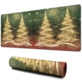 thumbnail image 1 of Shine Christmas Tree Large Gaming Mouse Pad Extended Mousepad Gaming with Stitched Edges, Non-Slip Base, Water Resist Keyboard Pad for Gamer, Office & Home, 31.5 X 11.8 in, 1 of 7