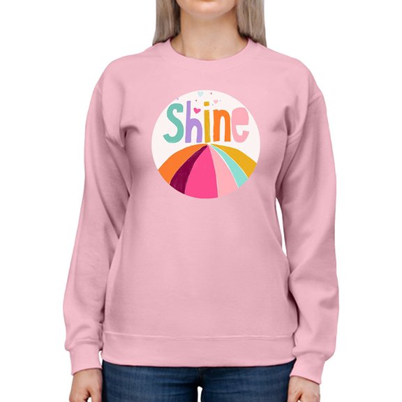Shine Circle Art Sweatshirt Women -June Erica Vess Designs, Female Large