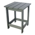thumbnail image 1 of Shine Company Adirondack Indoor/Outdoor Square Resin End Table in Gray, 1 of 5