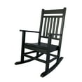 thumbnail image 1 of Shine Company All-Weather Traditional Resin Patio Porch Rocker in Black, 1 of 5