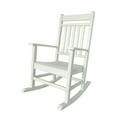 thumbnail image 1 of Shine Company All-Weather Traditional Resin Patio Porch Rocker in White, 1 of 5