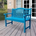 thumbnail image 1 of Shine Company Belfort Garden Bench - Turquoise, 1 of 7