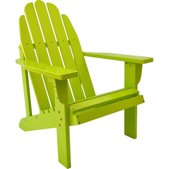 Shine Company Catalina Adirondack Chair, Cedar Wood - Lime Green