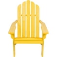 thumbnail image 1 of Shine Company Marina II Solid Wood Adirondack Chair, Lemon Yellow, 1 of 5