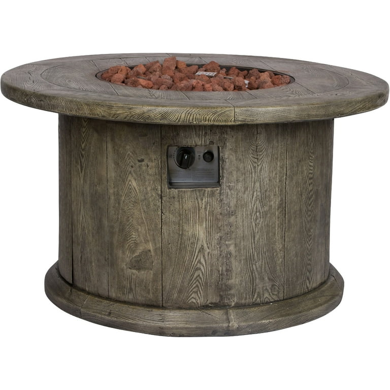 Shine Company Merida 48 in. Rectangular Outdoor Fire Pit Table - Brown Shine Company Merida 48 in. Rectangular Outdoor Fire Pit Table - Brown