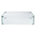 thumbnail image 1 of Shine Company Outdoor Garden Patio Firepit Table Sevilla Merida Square 21.5" Glass Wind Guard, 1 of 5