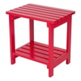 thumbnail image 1 of Shineco 4104TR Outdoor Rectangular Side Table - Tomato Red, 1 of 5