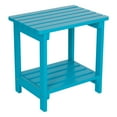 thumbnail image 1 of Shine Company Rectangular Side Table - Turquoise, 1 of 5