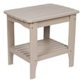 thumbnail image 1 of Shine Company Rectangular Traditional Wood Indoor/Outdoor Side Table in Gray, 1 of 5