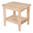 thumbnail image 1 of Shine Company Rectangular Wood End Table Indoor/Outdoor Side Table in Beige, 1 of 5