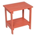 thumbnail image 1 of Shine Company 4114OP Indoor / Outdoor Rectangular Side Table with HYDRO-TEX™ finish, Organic Pumpkin, 1 of 4