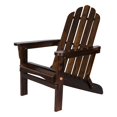 thumbnail image 1 of Shine Company Traditional Cedar Wood Folding Adirondack Chair in Brown, 1 of 5