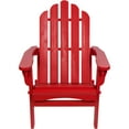 thumbnail image 1 of Shine Company Traditional Cedar Wood Folding Adirondack Chair in Red, 1 of 6