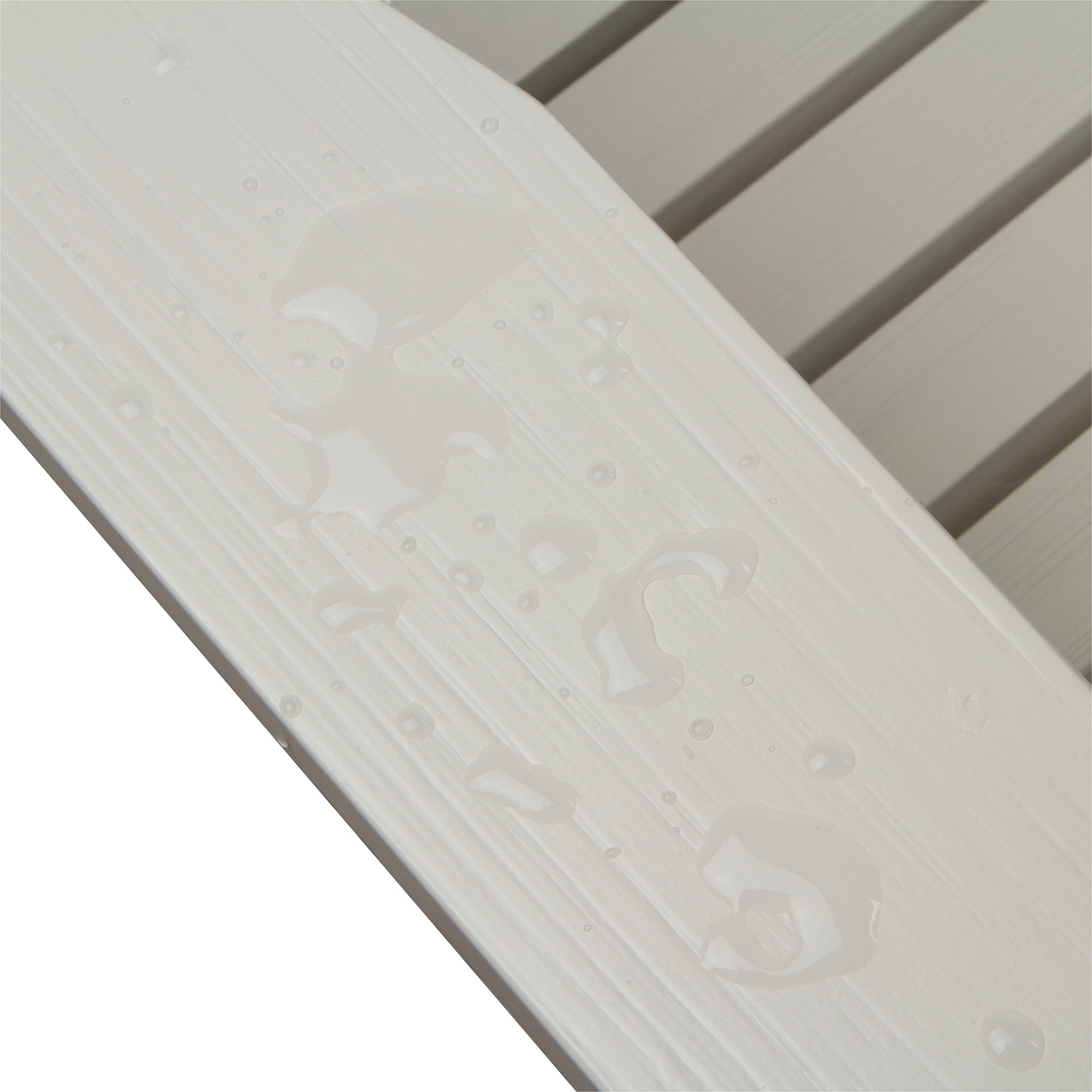 Shine Company Traditional Cedar Wood Folding Adirondack Chair in White