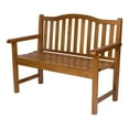 thumbnail image 1 of Shine Company Traditional Cedar Wood Patio Porch Garden Bench in Brown, 1 of 5