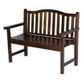 thumbnail image 1 of Shine Company Traditional Cedar Wood Patio Porch Garden Bench in Brown, 1 of 6