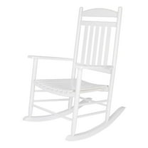 Shine Company Traditional Hardwood Indoor/Outdoor Porch Rocker in White