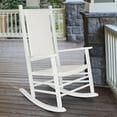 thumbnail image 1 of Shine Company Traditional Hardwood Patio Porch Rocker in White, 1 of 7