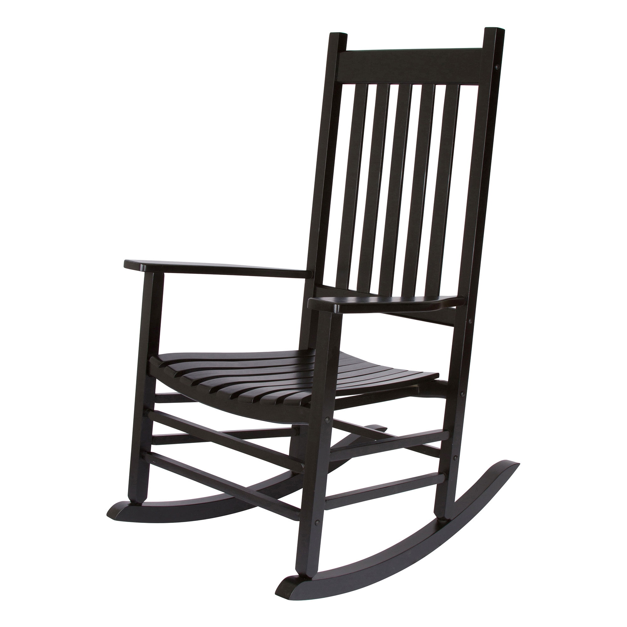 Vermont Black Hardwood Outdoor Porch Rocking Chair with Arms