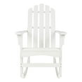 thumbnail image 1 of Shine Company Weather Resistant Cedar Wood Marina Porch Rocking Chair, White, 1 of 7