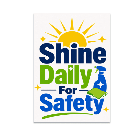 Shine Daily For Safety - Workspace Decor Enthusiast - 13x19 Poster Print