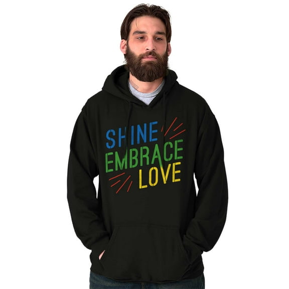 Shine Embrace Autistic Awareness Hoodie Sweatshirt Women Men Brisco Brands S