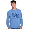 thumbnail image 1 of Shine Embrace Autistic Awareness Long Sleeve TShirt Men Women Brisco Brands 2X, 1 of 6