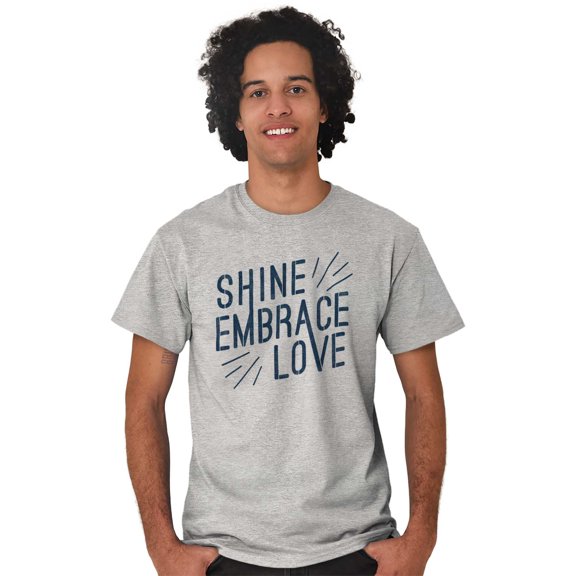 Shine Embrace Autistic Awareness Men's Graphic T Shirt Tees Brisco Brands X