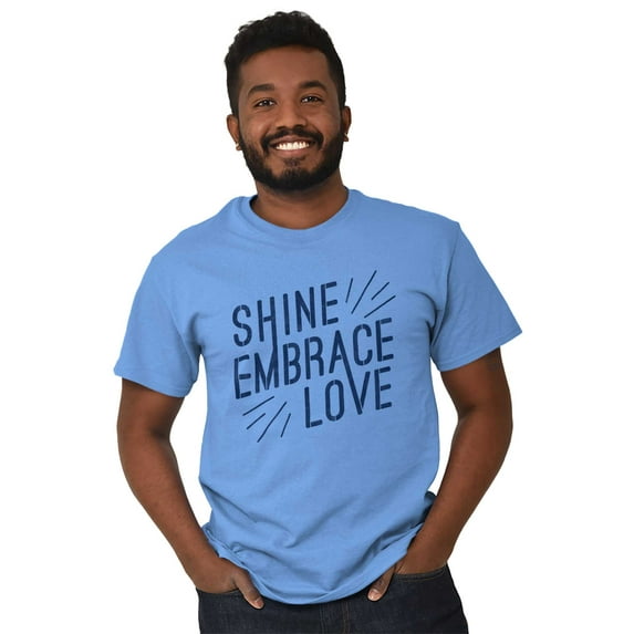 Shine Embrace Autistic Awareness Plus Size Crewneck Graphic Tee Shirt Brisco Brands 5X
