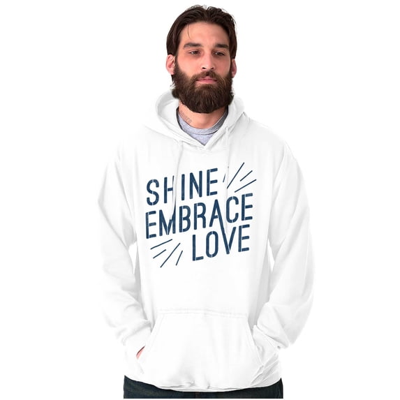 Shine Embrace Autistic Awareness Unisex Plus Fleece Graphic Hoodie Brisco Brands 2X