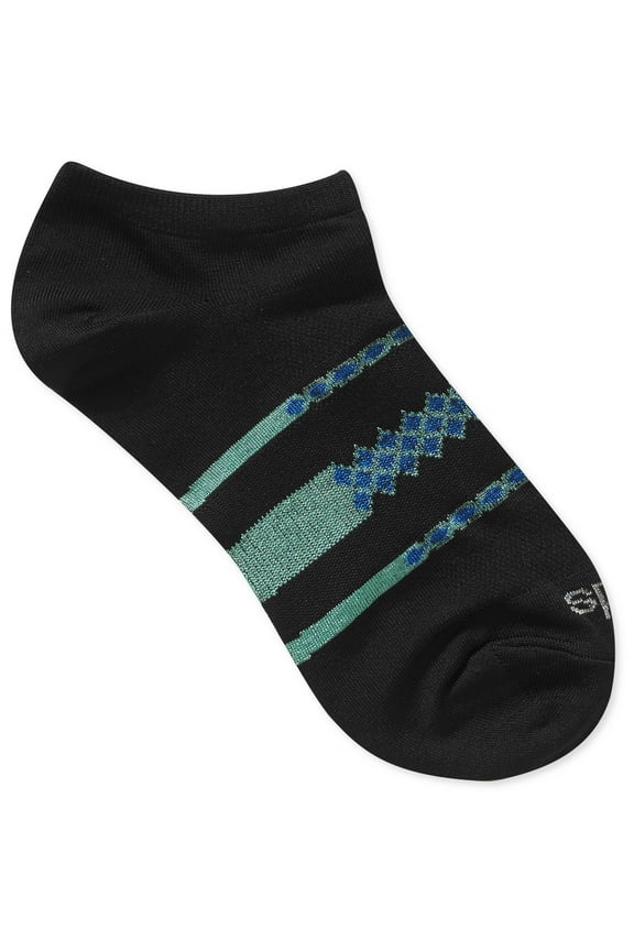 Shine Geometric Mesh Low Cut Socks, 3 Pack