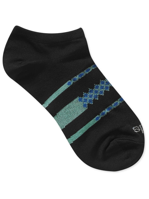 Shine Geometric Mesh Low Cut Socks, 3 Pack
