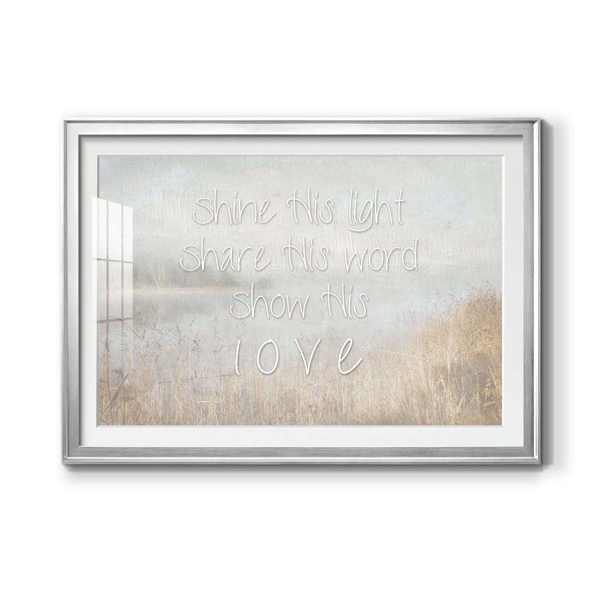 Shine His Light Premium Framed Print - Ready to Hang