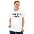 thumbnail image 1 of Shine Like Diamond Sparkle Unique Women's Plus Size Graphic Tee Brisco Brands 2X, 1 of 3