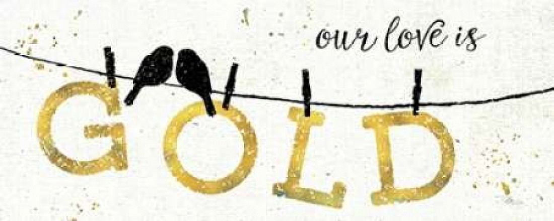 Shine Like Gold II Canvas Art - Pela Studio (10 x 20)