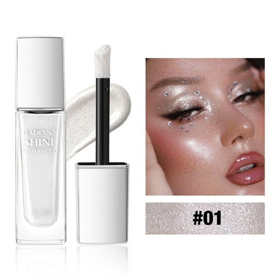 Shine Liquid Highlighter-6 Colors Multifunctional Body And Face Glitter Long-Lasting Enhancer For Eyes Cheeks And Collarbone 14ml