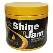 Shine N Jam Conditioning Gel Extra Hold 16 Ounce Jar 473ml 2 Pack