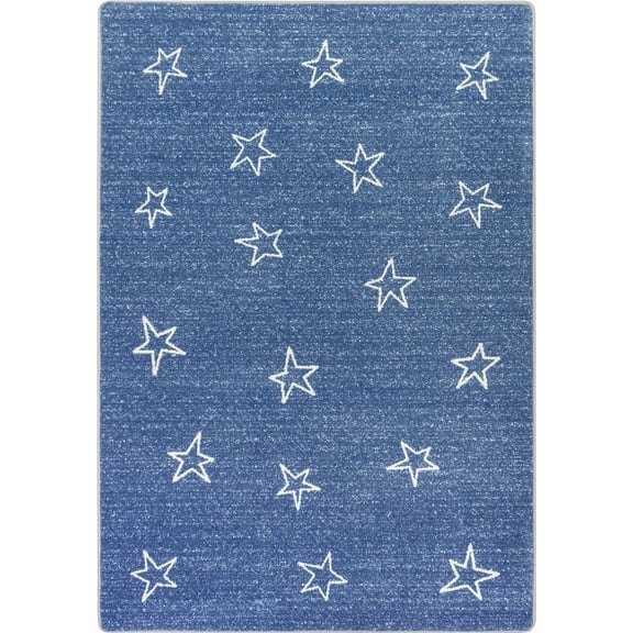 Shine On 5'4" x 7'8" area rug in color Blue Skies
