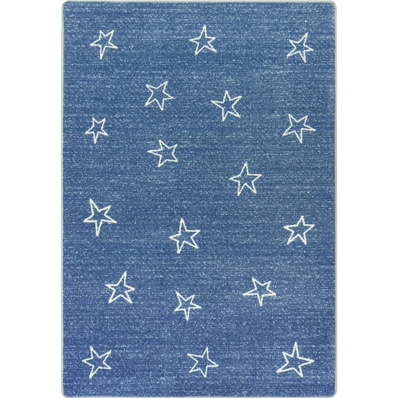 Shine On 7'8" x 10'9" area rug in color Blue Skies
