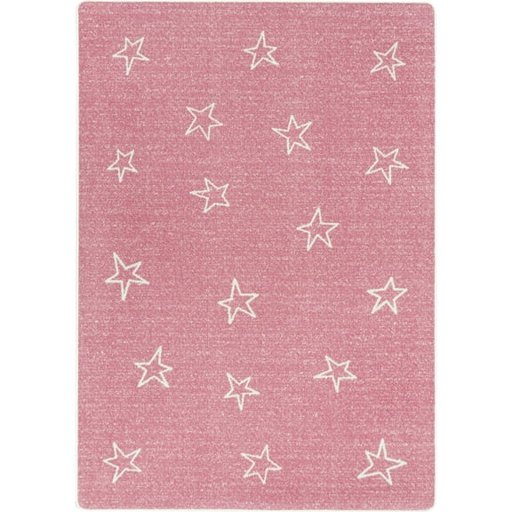 Shine On 7'8" x 10'9" area rug in color Blush
